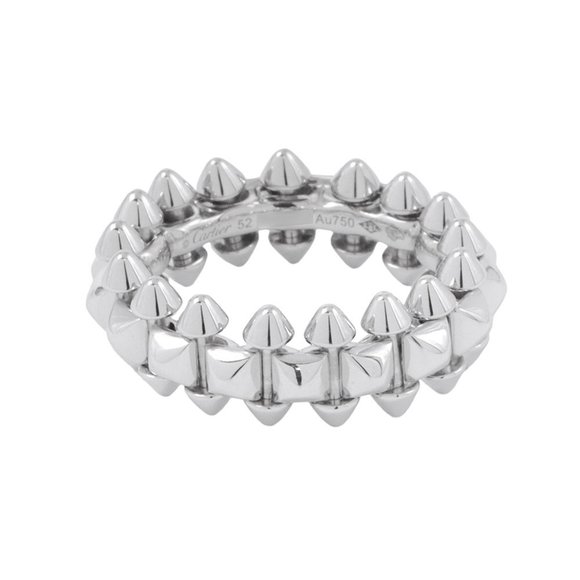 CARTIER Jewelry - Cartier Ring Crash de MM Medium Model 18KWG White Gold Size 52 B4231100